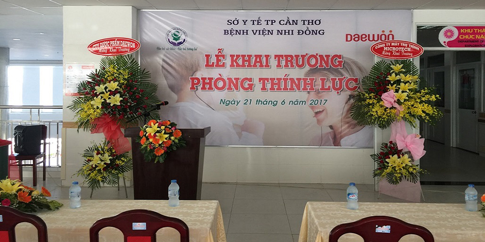Khai trương phòng thính lực tại BV Nhi Đồng Cần Thơ